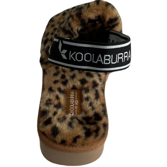 Women’s Slippers Size 7 Koolaburra FUZZ'N II CHEETAH Strappy Sandal - Picture 5 of 12